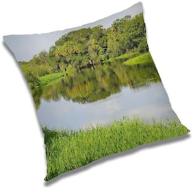 RADANYA Printed Cushion Cover with Filler Set 24x24 inch