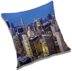 RADANYA Printed Cushion Cover with Filler Set 18x18 inch