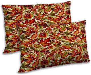 RADANYA Polyester Printed Pillow Covers ( Pack of 2 , Green )