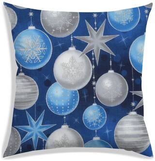 RADANYA Printed Polyester Blue Cushion Cover ( Small , Pack of 1 )