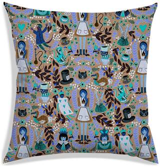RADANYA Printed Polyester Brown Cushion Cover ( Large , Pack of 1 )