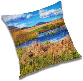 RADANYA Printed Cushion Cover with Filler Set 24x24 inch