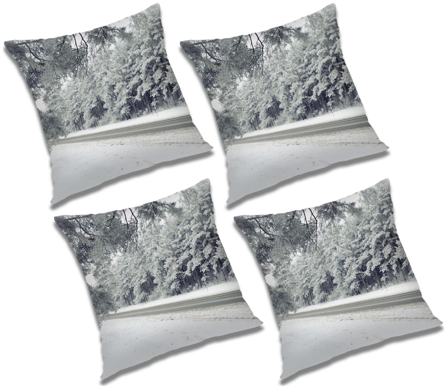 

RADANYA Printed Cushion Cover with Filler (Set of 4) 20x20 inch