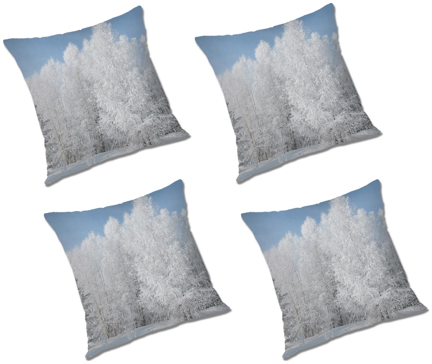 

RADANYA Printed Cushion Cover with Filler (Set of 4) 16x16 inch