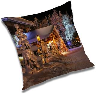RADANYA Printed Cushion Cover with Filler Set 16x16 inch