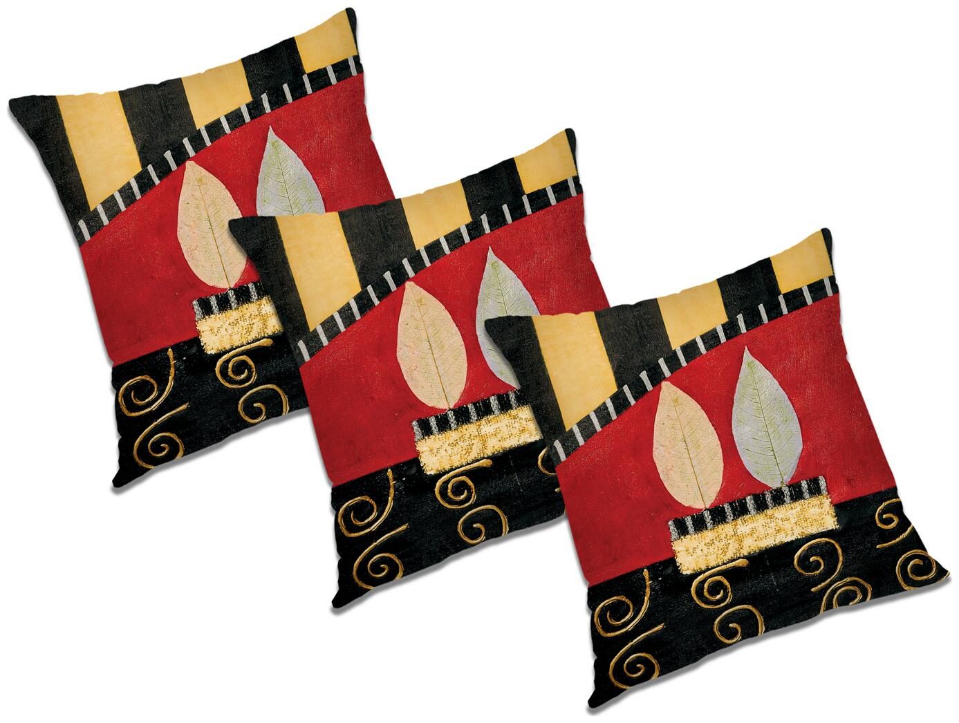 

RADANYA Printed Cushion Cover (Set of 3) 18x18 inch