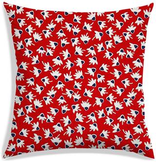 RADANYA Printed Polyester Red Cushion Cover ( Regular , Pack of 1 )