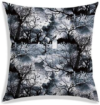 RADANYA Printed Polyester Grey Cushion Cover ( Small , Pack of 1 )