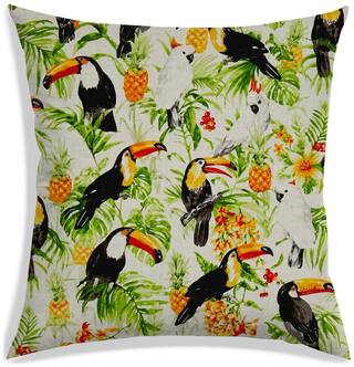 RADANYA Printed Polyester Off-white Cushion Cover ( Extra large , Pack of 1 )