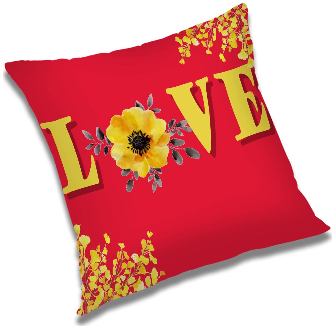 

RADANYA Printed Cushion Cover with Filler Set 24x24 inch