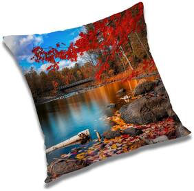 RADANYA Printed Cushion Cover with Filler Set 16x16 inch
