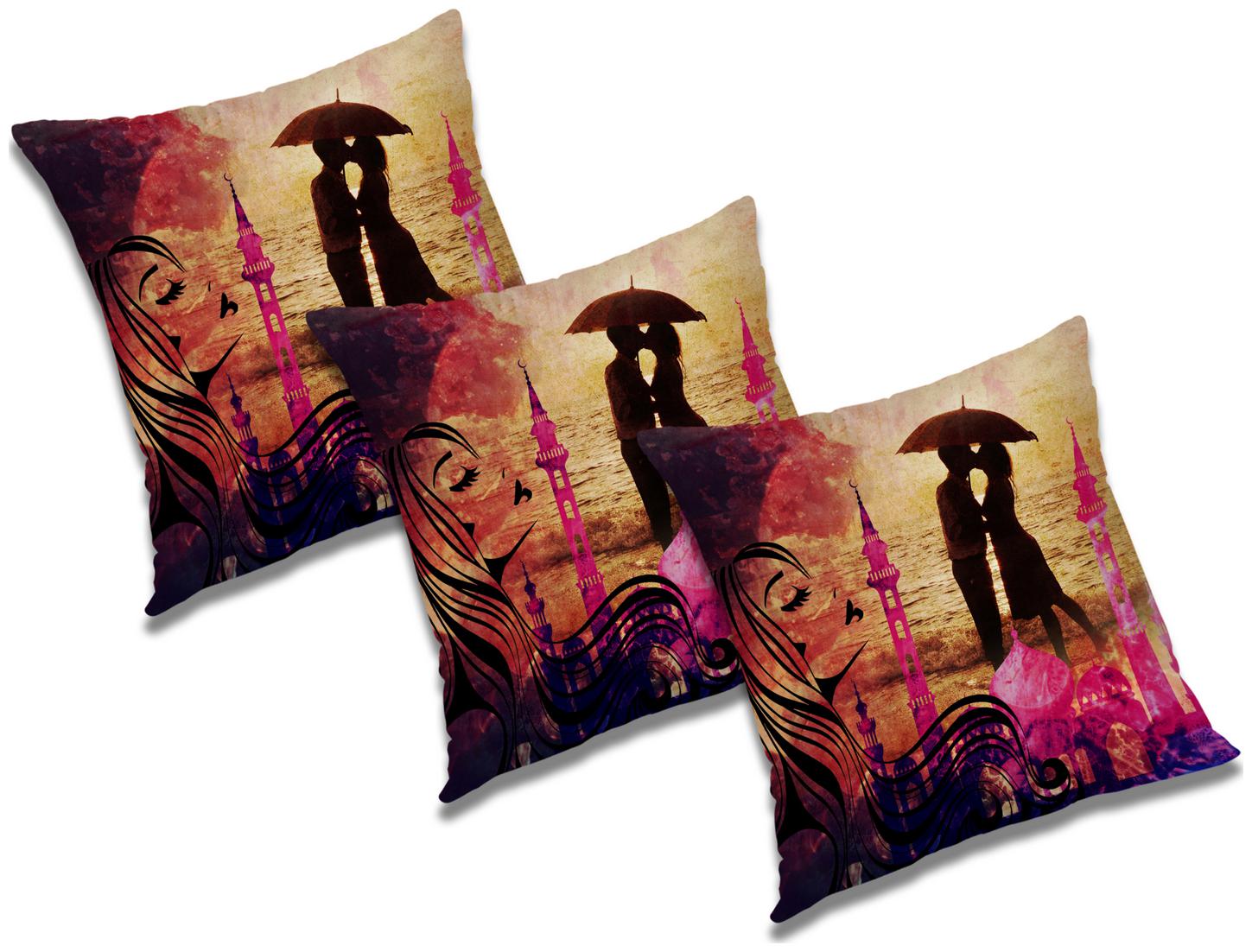 

RADANYA Printed Cushion Cover (Set of 3) 12X12 inch