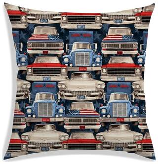 RADANYA Printed Polyester Black Cushion Cover ( Large , Pack of 1 )