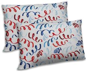 RADANYA Polyester Printed Pillow Covers ( Pack of 2 , Off-White )