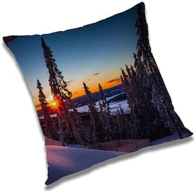 RADANYA Printed Cushion Cover with Filler Set 18x18 inch