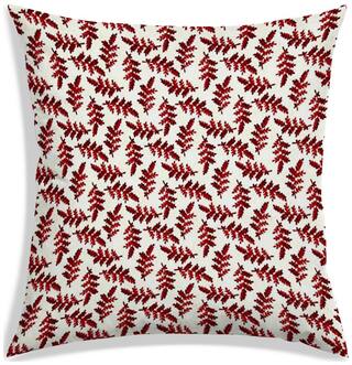 RADANYA Printed Polyester White Cushion Cover ( Large , Pack of 1 )