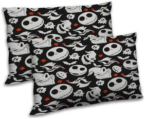 RADANYA Polyester Printed Pillow Covers ( Pack of 2 , Black )