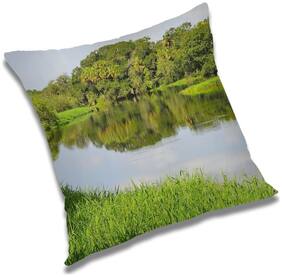 RADANYA Printed Cushion Cover with Filler Set 18x18 inch