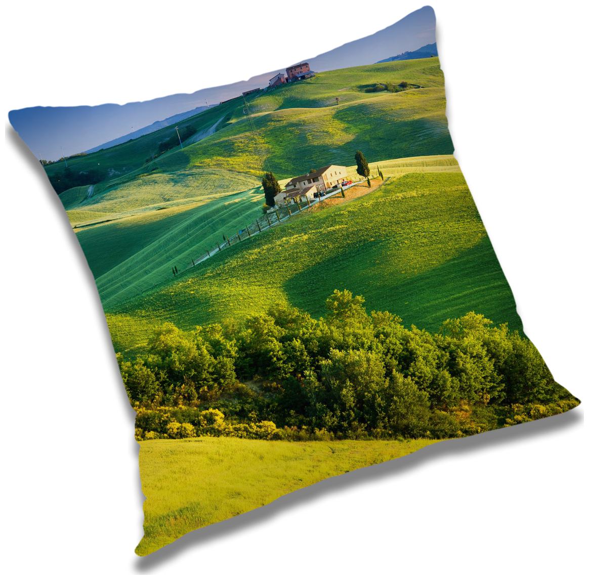 

RADANYA Printed Cushion Cover with Filler Set 12x12 inch