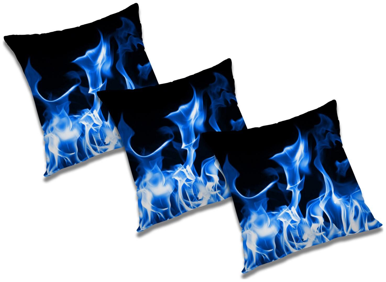 

RADANYA Printed Cushion Cover with Filler (Set of 3) 12X12 inch