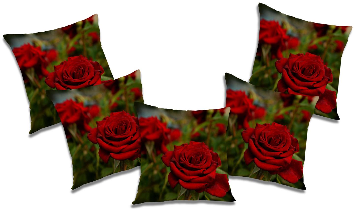 

RADANYA Printed Cushion Cover with Filler (Se t of 5) 20x20 inch