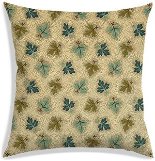RADANYA Printed Polyester Beige Cushion Cover ( Regular , Pack of 1 )