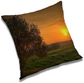 RADANYA Printed Cushion Cover with Filler Set 20x20 inch