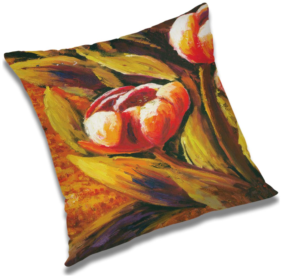 

RADANYA Printed Cushion Cover with Filler Set 18x18 inch