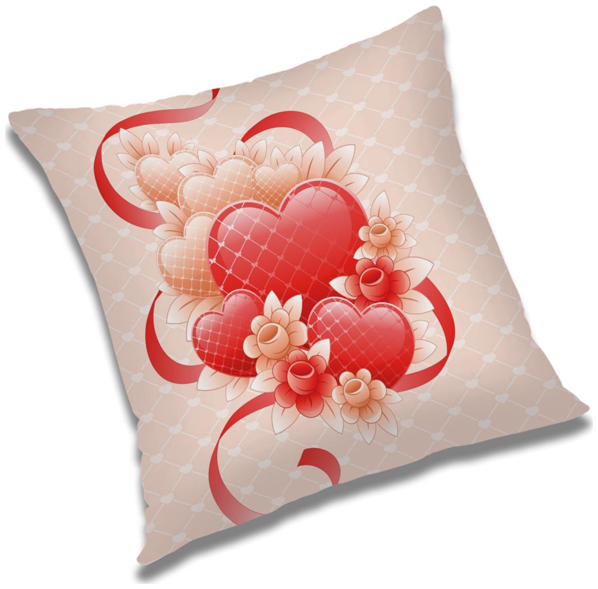 

RADANYA Printed Cushion Cover with Filler Set 18x18 inch