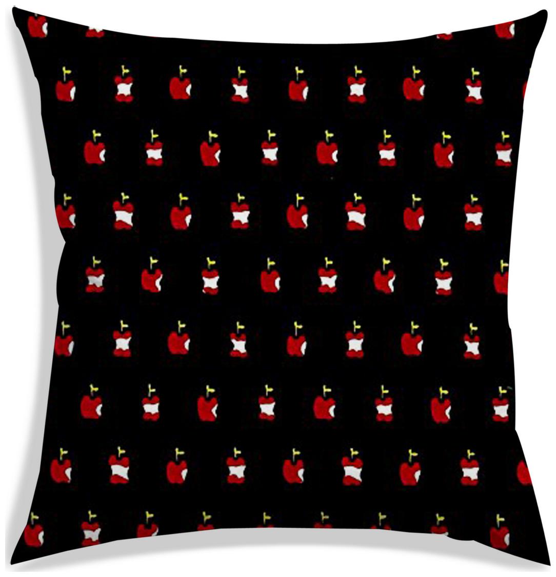

RADANYA Printed Polyester Black Cushion Cover ( Large Pack of 1 )