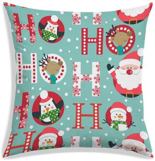 RADANYA Printed Polyester Blue Cushion Cover ( Regular , Pack of 1 )