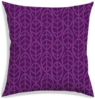 RADANYA Printed Polyester Purple Cushion Cover ( Extra large , Pack of 1 )