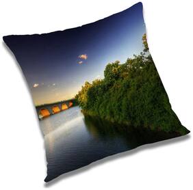 RADANYA Printed Cushion Cover with Filler Set 18x18 inch
