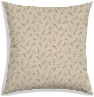 RADANYA Printed Polyester Beige Cushion Cover ( Large , Pack of 1 )