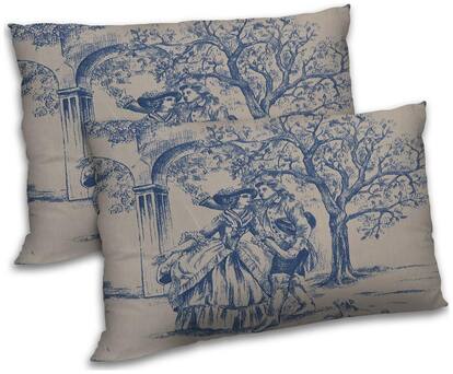 RADANYA Printed Accent Cusion Set of 2 - 12x18 inch