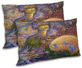 RADANYA Polyester Printed Pillow Covers ( Pack of 2 , Multi )