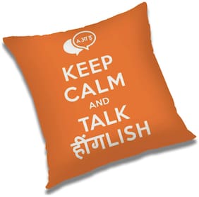 RADANYA Printed Cushion Cover with Filler Set 16x16 inch
