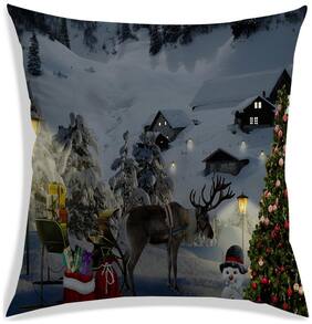 RADANYA Printed Polyester Grey Cushion Cover ( Large , Pack of 1 )