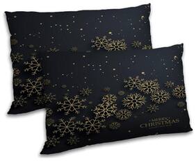 RADANYA Polyester Printed Pillow Covers ( Pack of 2 , Black )