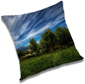RADANYA Printed Cushion Cover with Filler Set 18x18 inch