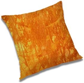 RADANYA Printed Polyester Orange Cushion Cover ( Extra large , Pack of 1 )