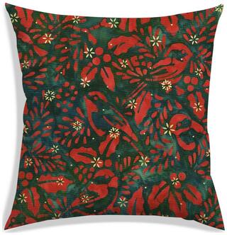RADANYA Printed Polyester Blue Cushion Cover ( Large , Pack of 1 )