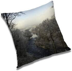 RADANYA Printed Cushion Cover with Filler Set 12x12 inch