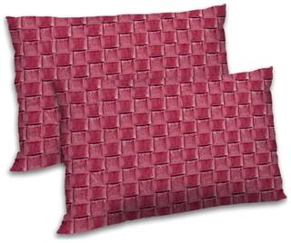 RADANYA Polyester Floral Pillow Covers ( Pack of 2 , Purple )