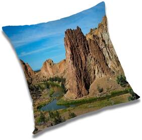 RADANYA Printed Cushion Cover with Filler Set 12x12 inch