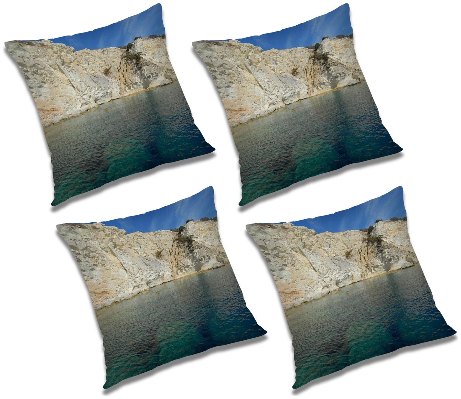 

RADANYA Printed Cushion Cover with Filler (Set of 4) 24x24 inch