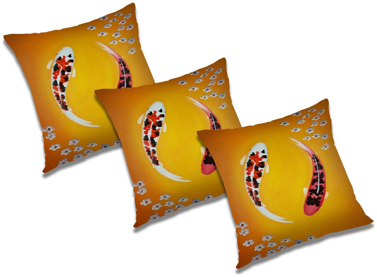 

RADANYA Printed Cushion Cover (Set of 3) 18x18 inch