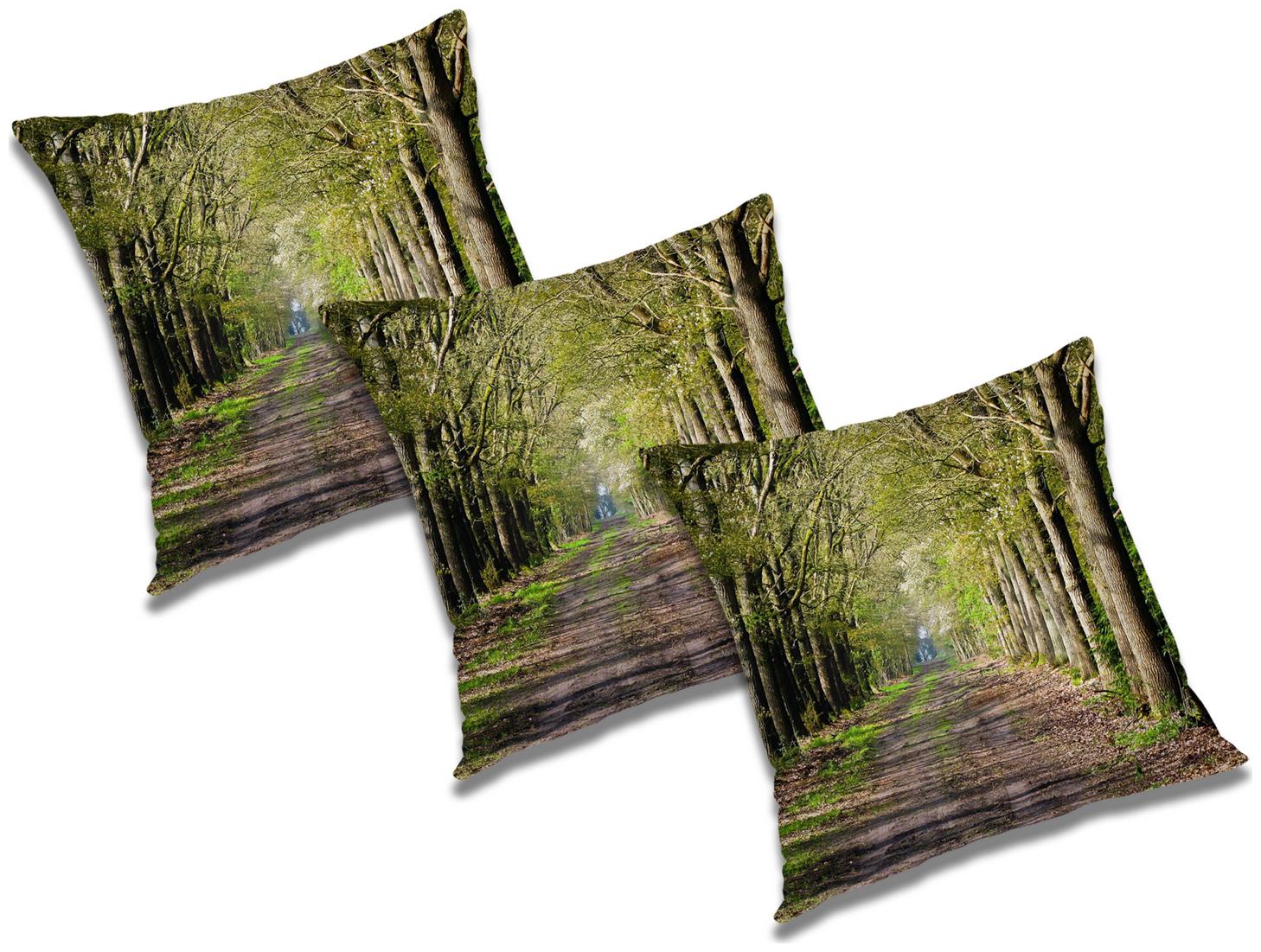 

RADANYA Printed Cushion Cover with Filler (Set of 3) 16x16 inch
