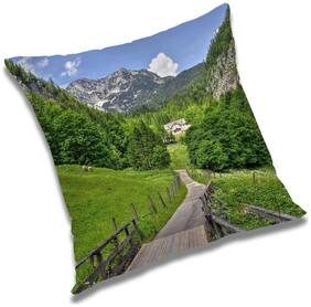 RADANYA Printed Cushion Cover with Filler Set 18x18 inch