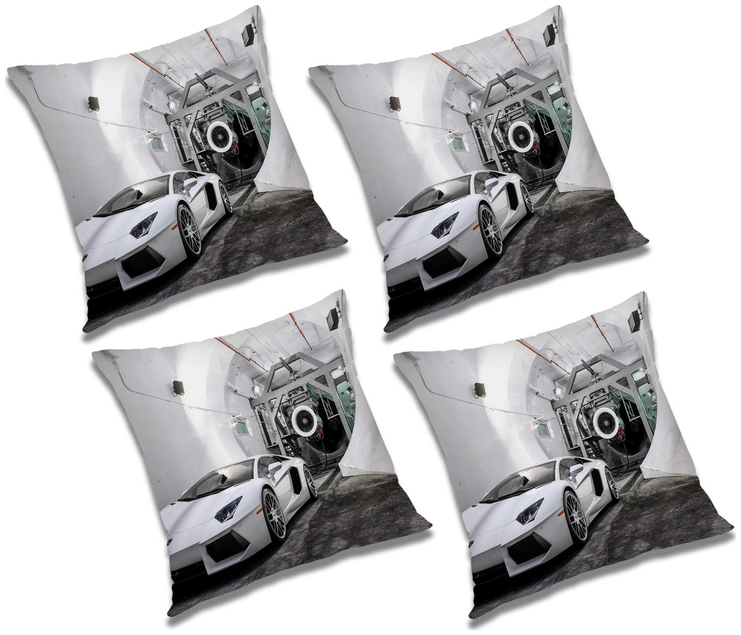 

RADANYA Printed Cushion Cover (Set of 4) 16x16 inch
